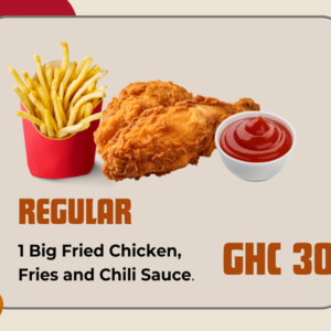 Yam Fries & Chicken - Regular pack